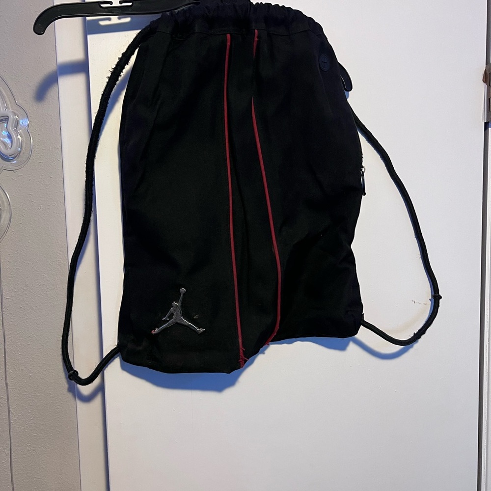 Jordan Black and Red Backpack